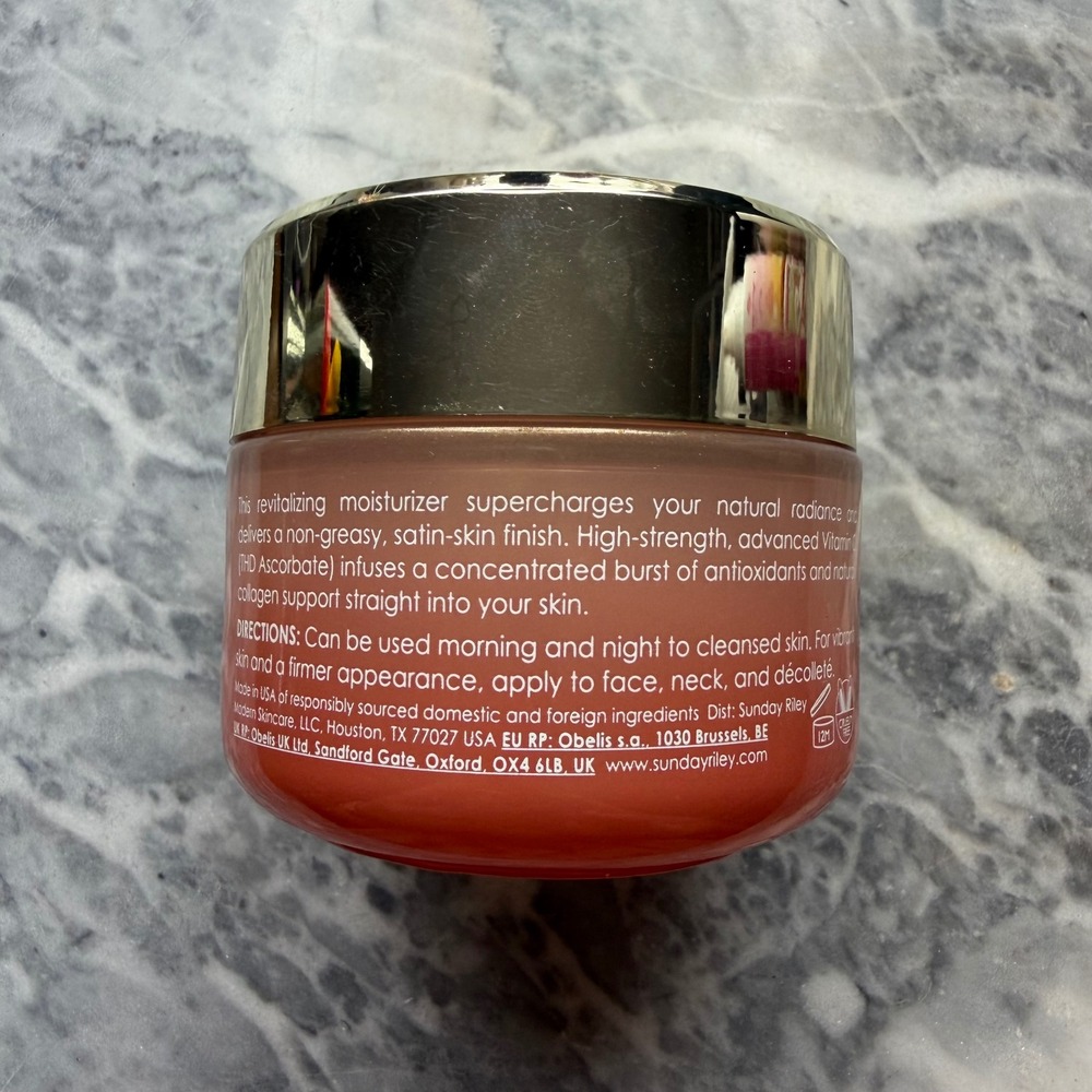 Sunday Riley C.E.O. Afterglow Brightening Vitamin C Cream Moisturizer - Picture 3 of 6
